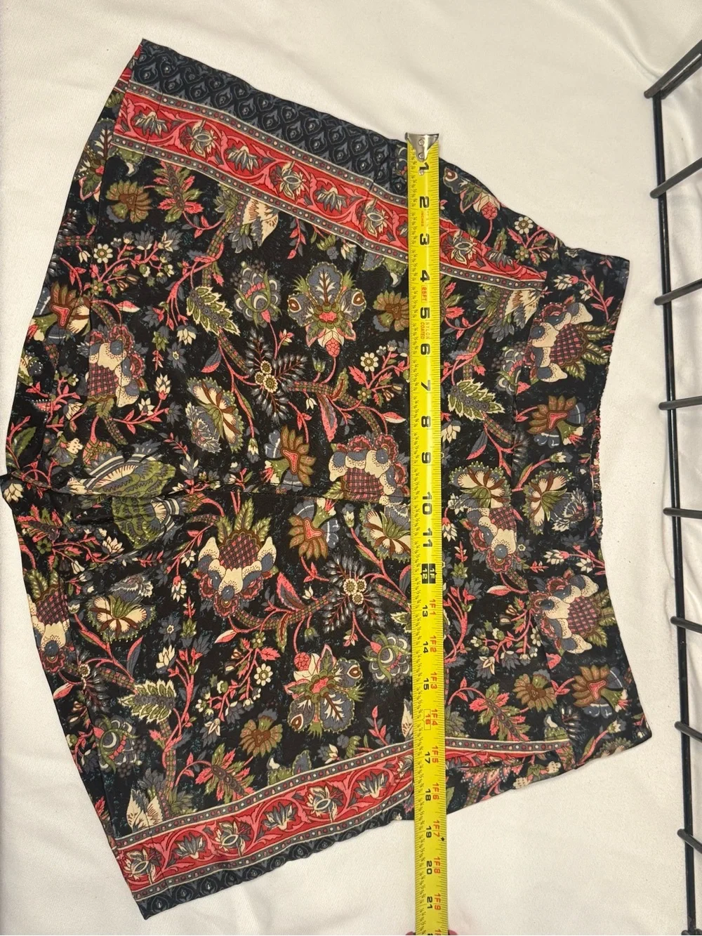 Boho Floral Black Printed Women's Shorts| Earthbound | lightweight